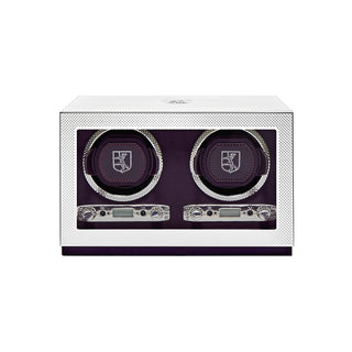 WOLF Silver Double Watch Winder