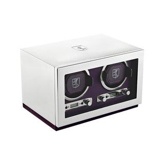 WOLF Silver Double Watch Winder