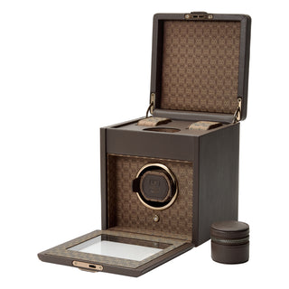 WOLF Earth Single Watch Winder | Coffee
