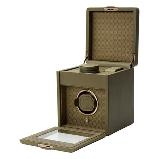 WOLF Earth Single Watch Winder | Olive