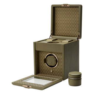 WOLF Earth Single Watch Winder | Olive