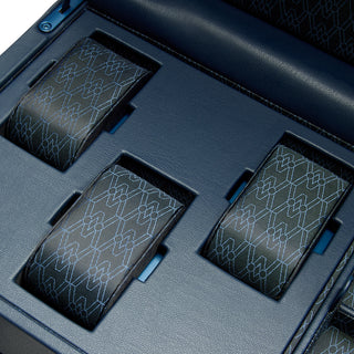 WOLF Earth Double Watch Winder with Storage | Midnight Blue