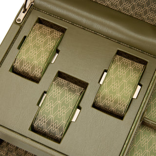 WOLF Earth Double Watch Winder with Storage | Olive