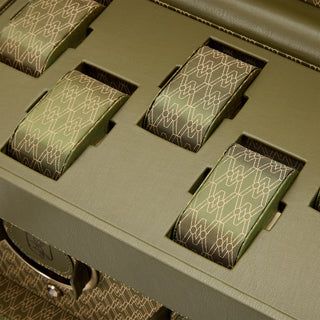 WOLF Earth Triple Watch Winder with Storage | Olive