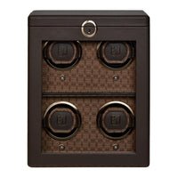WOLF Earth 4 Piece Watch Winder | Coffee