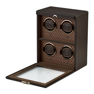 WOLF Earth 4 Piece Watch Winder | Coffee