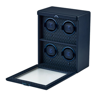 WOLF Earth 4 Piece Watch Winder | Midnight Blue