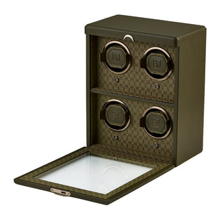 WOLF Earth 4 Piece Watch Winder | Olive