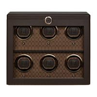 WOLF Earth 6 Piece Watch Winder | Coffee