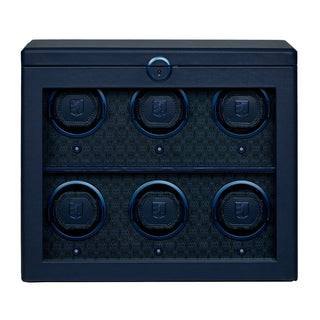 WOLF Earth 6 Piece Watch Winder | Midnight Blue