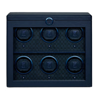 WOLF Earth 6 Piece Watch Winder | Midnight Blue