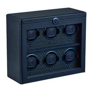 WOLF Earth 6 Piece Watch Winder | Midnight Blue