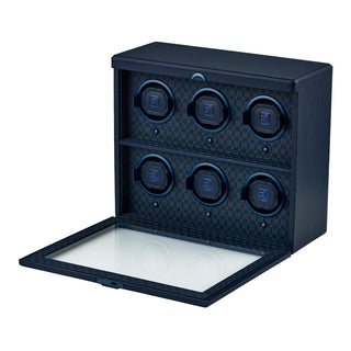 WOLF Earth 6 Piece Watch Winder | Midnight Blue