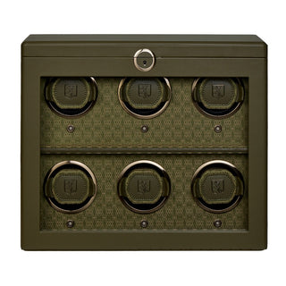 WOLF Earth 6 Piece Watch Winder | Olive
