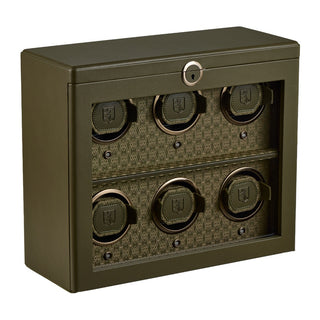 WOLF Earth 6 Piece Watch Winder | Olive