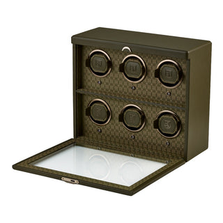 WOLF Earth 6 Piece Watch Winder | Olive