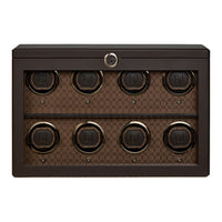 WOLF Earth 8 Piece Watch Winder | Coffee