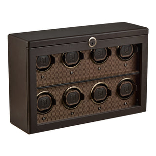 WOLF Earth 8 Piece Watch Winder | Coffee