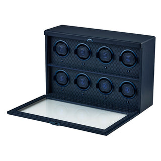 WOLF Earth 8 Piece Watch Winder | Midnight Blue