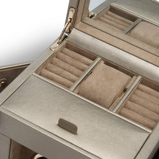 WOLF Palermo Single Watch Winder with Storage | Pewter