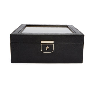WOLF Palermo 6 Piece Watch Box | Black