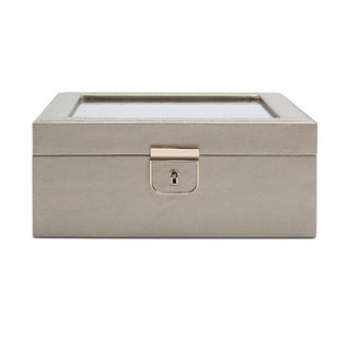 WOLF Palermo 6 Piece Watch Box | Pewter