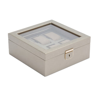 WOLF Palermo 6 Piece Watch Box | Pewter