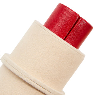 WOLF Palermo Double Watch Roll with Jewelry Pouch | Red