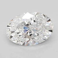 3.00ct Oval Lab Grown Diamond (Colour D, Clarity IF, Cut EX, IGI Certified)