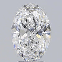 3.00ct Oval Lab Grown Diamond (Colour D, Clarity IF, IGI Certified)