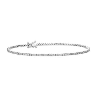 CUSTOM MADE 14KT LAB GROWN TENNIS BRACELET 3.19 CT