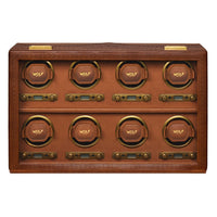 WOLF Brogue 8 Piece Watch Winder | Burnished Brown