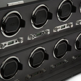 WOLF Viceroy 8 Piece Watch Winder | Black