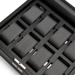 WOLF Viceroy 8 Piece Watch Box | Black
