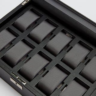 WOLF Viceroy 10 Piece Watch Box | Black