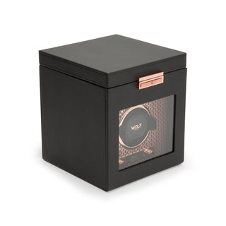 WOLF Axis Single Watch Winder with Storage | Copper