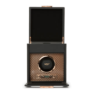 WOLF Axis Single Watch Winder with Storage | Copper