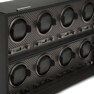 WOLF Axis 8 Piece Watch Winder | Powder Coat