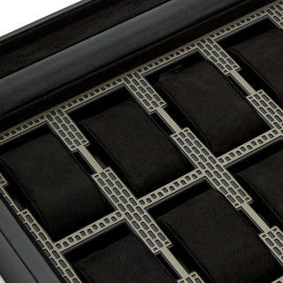 WOLF Axis 15 Piece Watch Box | Powder Coat