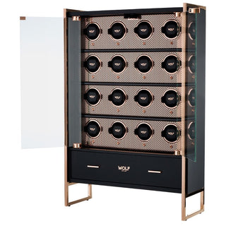 WOLF Axis 16 Piece Watch Winder Cabinet | Copper