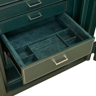 WOLF Athos 16 Piece Watch Winder Safe | Green