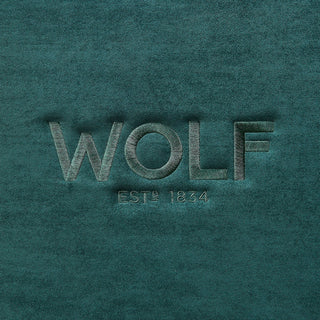 WOLF Athos 20 Piece Watch Winder Safe | Green