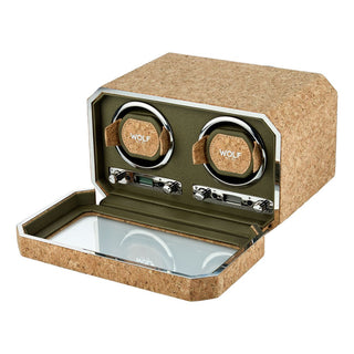 WOLF Cortiça Double Watch Winder | Cork