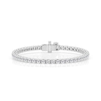 1OKT WHITE GOLD NATURAL DIAMOND TENNIS BRACELET 5.9CT