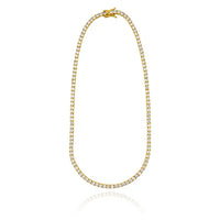 14KT YELLOW GOLD LAB DIAMOND NECKLACE 18.39CT