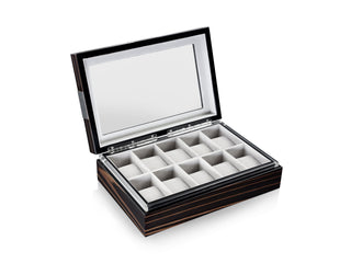 Executive 10 Watches Macassar & Gray Box