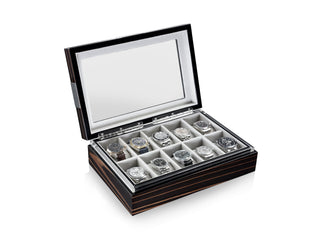 Executive 10 Watches Macassar & Gray Box