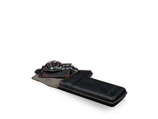 Mondo Saffiano Black & Orange