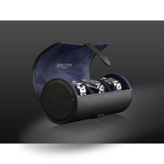Rondo 3 Watch Roll Black & Blue