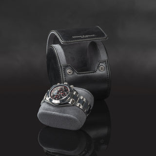 Vintage Single Watch Roll Black